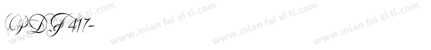 PDF 417字体转换